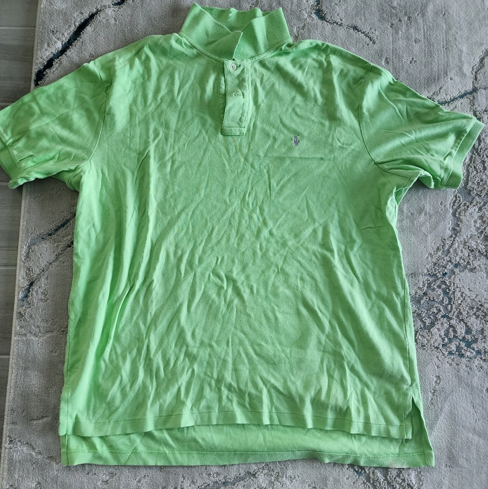 Men's green polo shirt-RALPH LAUREN XL